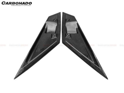 2011-2021 Lamborghini Aventador LP700 LP740 Coupe/Roadster BKSS Style Carbon Fiber Rear Side Scoops - Carbonado Aero