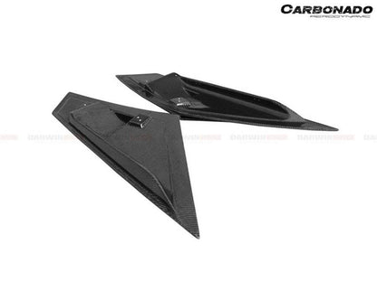 2011-2021 Lamborghini Aventador LP700 LP740 Coupe/Roadster BKSS Style Carbon Fiber Rear Side Scoops - Carbonado Aero