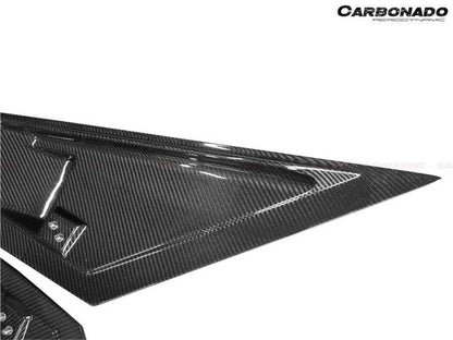 2011-2021 Lamborghini Aventador LP700 LP740 Coupe/Roadster BKSS Style Carbon Fiber Rear Side Scoops - Carbonado Aero