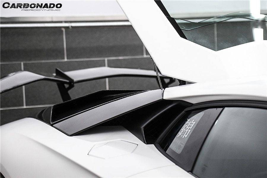 2011-2021 Lamborghini Aventador LP700 LP740 Coupe/Roadster BKSS Style Carbon Fiber Rear Side Scoops - Carbonado Aero