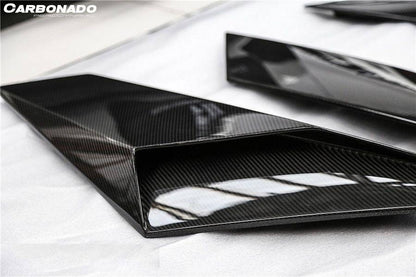 2011-2021 Lamborghini Aventador LP700 LP740 Coupe/Roadster BKSS Style Carbon Fiber Rear Side Scoops - Carbonado Aero