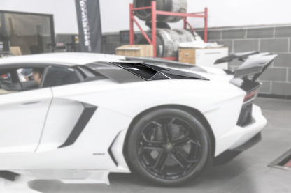 2011-2021 Lamborghini Aventador LP700 LP740 Coupe & Roadster BKSS Style Carbon Fiber Rear Side Scoops - Carbonado