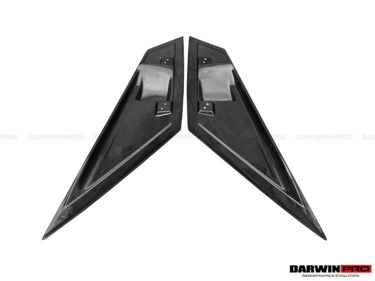 2011-2016 Lamborghini Aventador LP700 Coupe/Roadster BKSS Style Carbon Fiber Rear Side Scoops - DarwinPRO Aerodynamics
