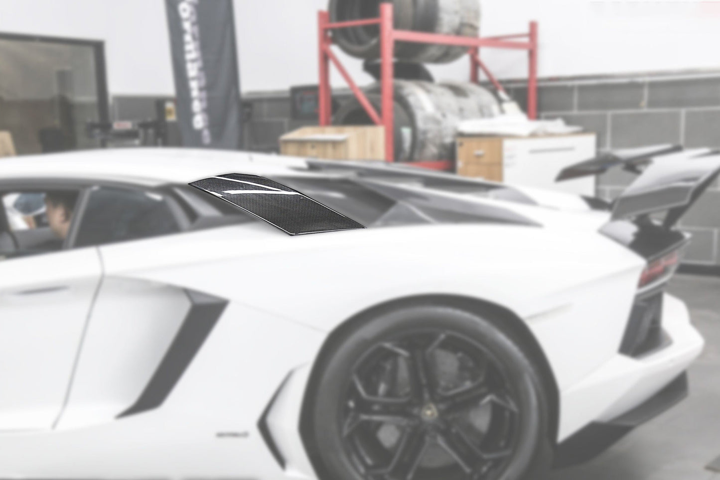 2011-2021 Lamborghini Aventador LP700 LP740 Coupe Carbon Fiber Rear Intake Panel ( Front ) - DarwinPRO Aerodynamics