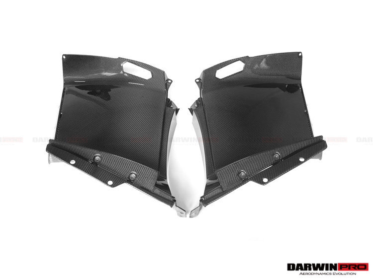 2011-2016 Lamborghini Aventador LP700 Coupe Carbon Fiber Quarter Panel Fender Vent Inside - DarwinPRO Aerodynamics