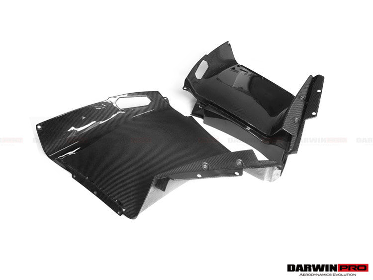 2011-2016 Lamborghini Aventador LP700 Coupe Carbon Fiber Quarter Panel Fender Vent Inside - DarwinPRO Aerodynamics
