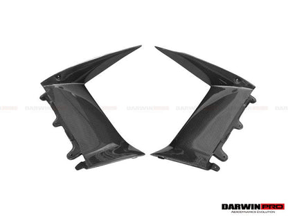 2011-2016 Lamborghini Aventador LP700 Coupe BKSS Style Carbon Fiber Quarter Panel Fender Vent Outside - DarwinPRO Aerodynamics