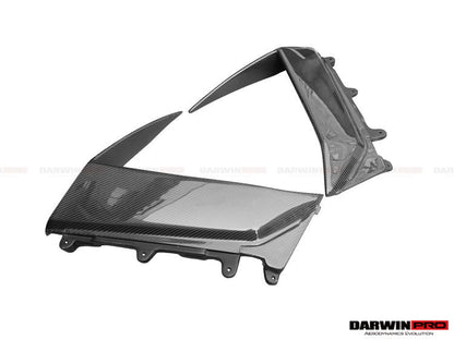 2011-2016 Lamborghini Aventador LP700 Coupe BKSS Style Carbon Fiber Quarter Panel Fender Vent Outside - DarwinPRO Aerodynamics
