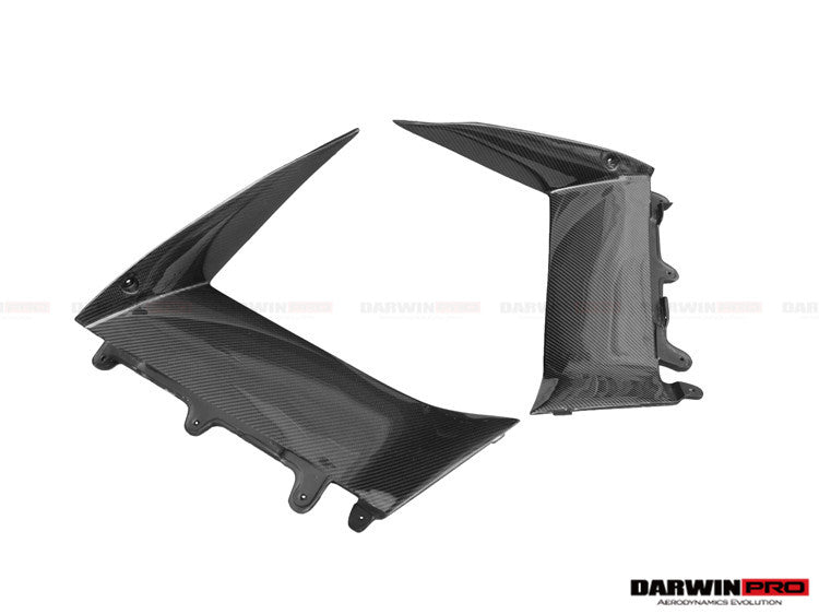 2011-2016 Lamborghini Aventador LP700 Coupe BKSS Style Carbon Fiber Quarter Panel Fender Vent Outside - DarwinPRO Aerodynamics