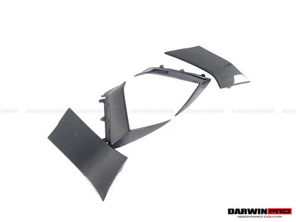 2011-2016 Lamborghini Aventador LP700 Coupe BKSS Style Carbon Fiber Quarter Panel Fender Vents - DarwinPRO Aerodynamics