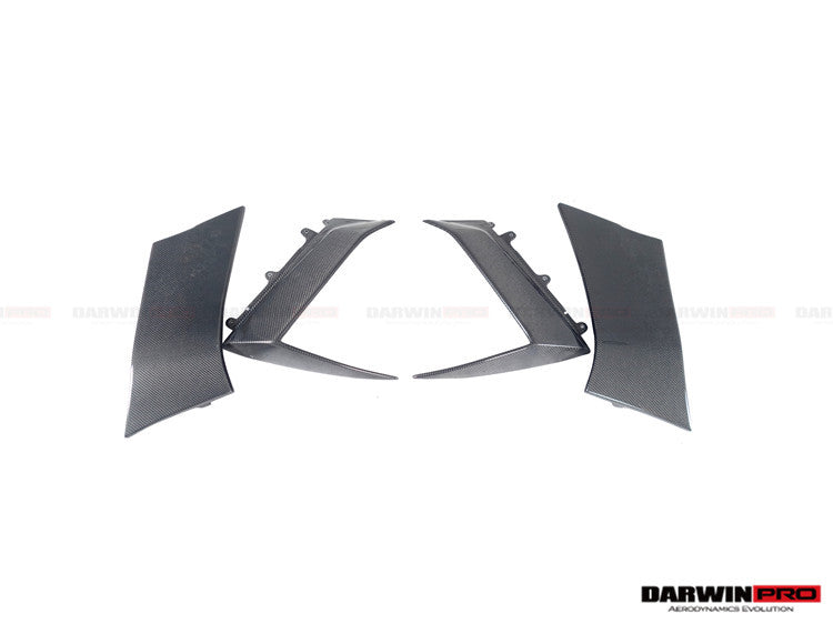 2011-2016 Lamborghini Aventador LP700 Coupe BKSS Style Carbon Fiber Quarter Panel Fender Vents - DarwinPRO Aerodynamics