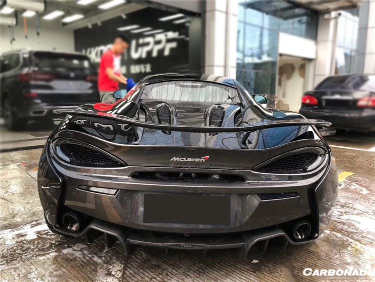 2015-2020 McLaren 540c/570s/570gt OEM Style Carbon Fiber Rear Diffuser - Carbonado Aero