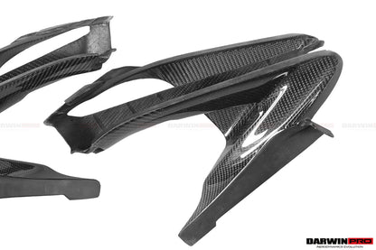 2017-2020 McLaren 720s Dry Carbon Fiber Headlight Inserts Tim Replacement - DarwinPRO Aerodynamics