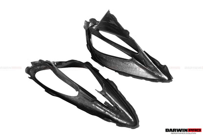 2017-2020 McLaren 720s Dry Carbon Fiber Headlight Inserts Tim Replacement - DarwinPRO Aerodynamics