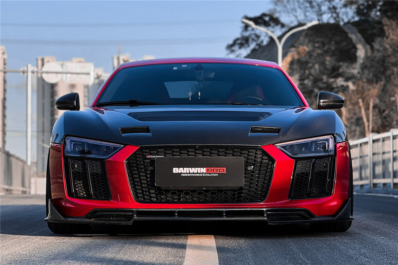 2016-2018 Audi R8 Coupe/Spyder iMP Performance Carbon Fiber Front Lip - DarwinPRO Aerodynamics