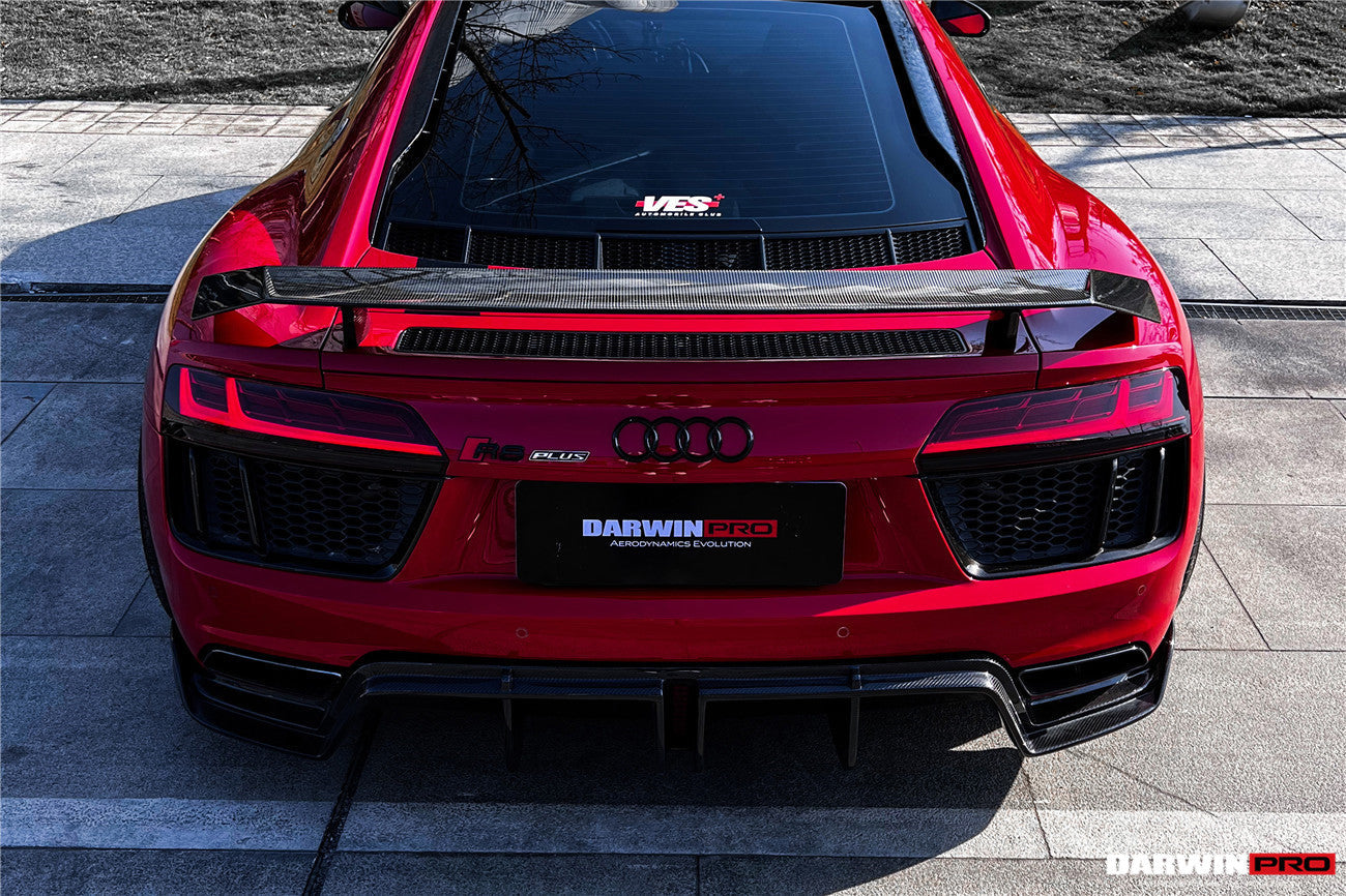 2016-2023 Audi R8 GEN2/GEN3 Coupe ONLY GT Style Carbon Fiber Trunk Wing - DarwinPRO Aerodynamics