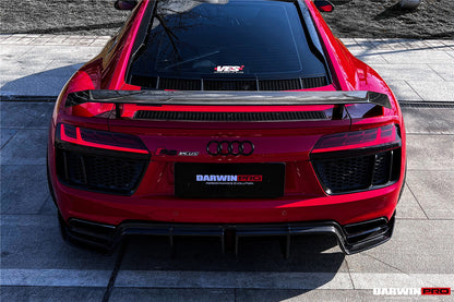 2016-2023 Audi R8 GEN2/GEN3 Coupe ONLY GT Style Carbon Fiber Trunk Wing - DarwinPRO Aerodynamics