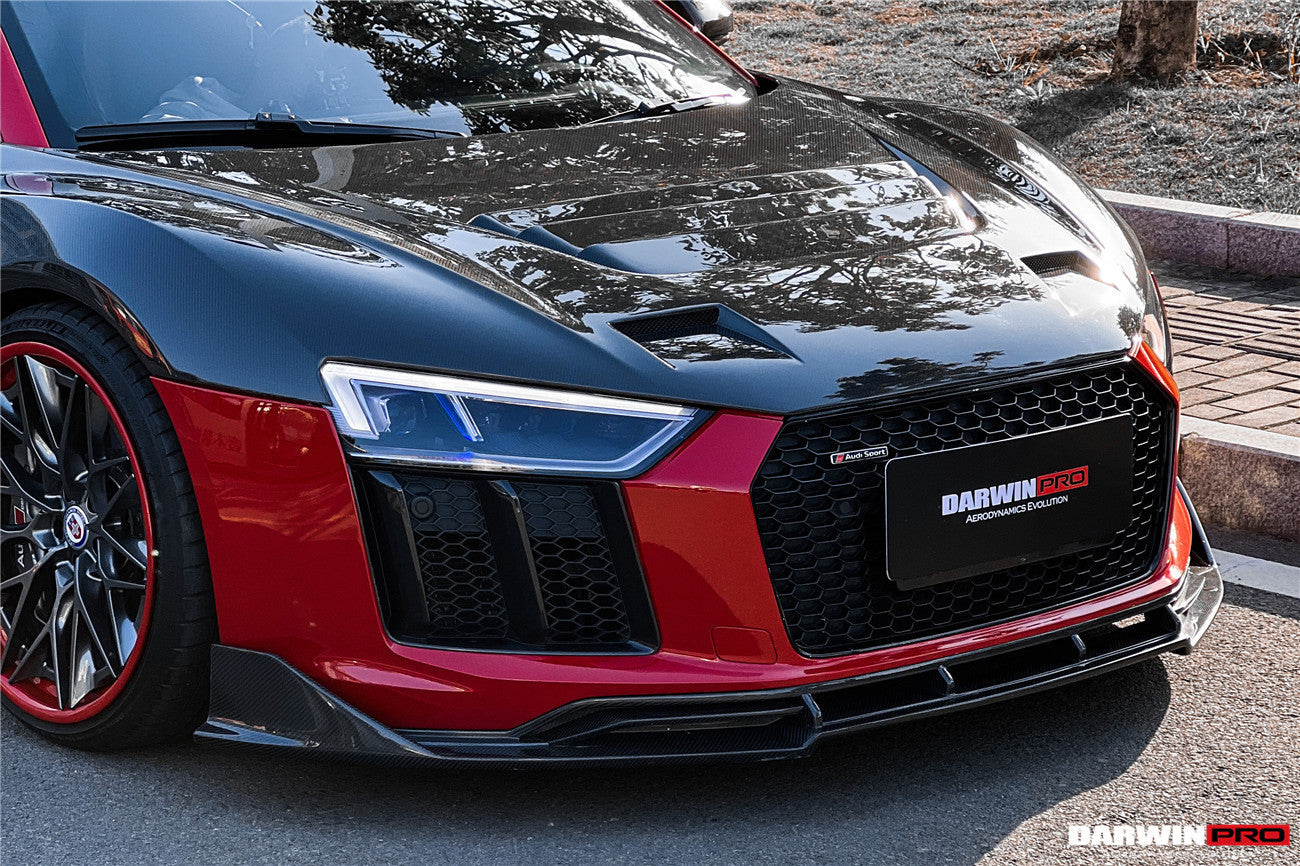 2016-2018 Audi R8 Coupe/Spyder iMP Performance Carbon Fiber Front Lip - DarwinPRO Aerodynamics