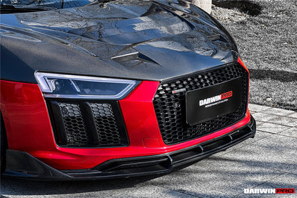 2016-2018 Audi R8 Coupe/Spyder iMP Performance Carbon Fiber Front Lip - DarwinPRO Aerodynamics