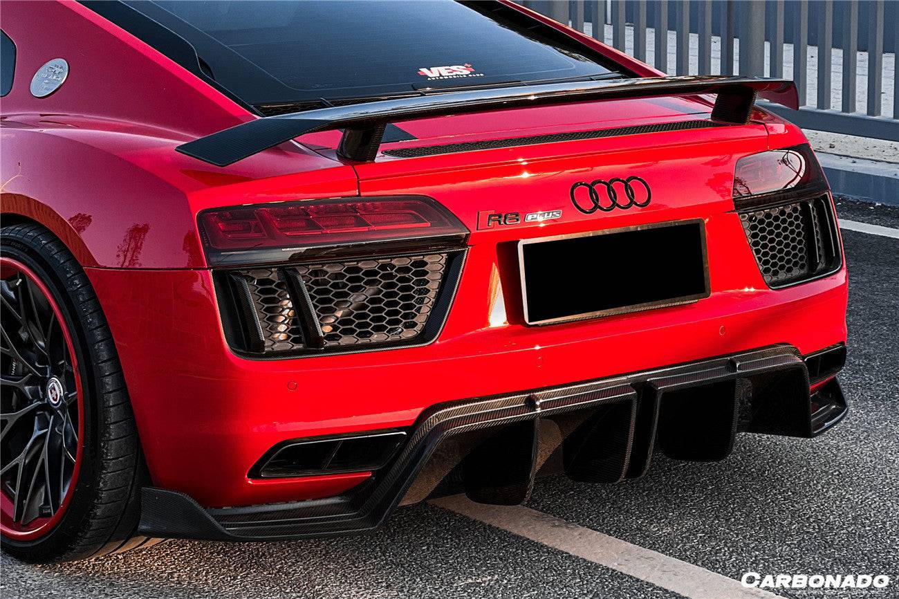2016-2023 Audi R8 GEN2/GEN3 Coupe ONLY GT Style Carbon Fiber Trunk Wing - Carbonado