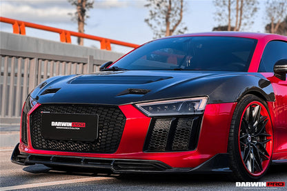 2016-2018 Audi R8 Coupe/Spyder iMP Performance Carbon Fiber Front Lip - DarwinPRO Aerodynamics