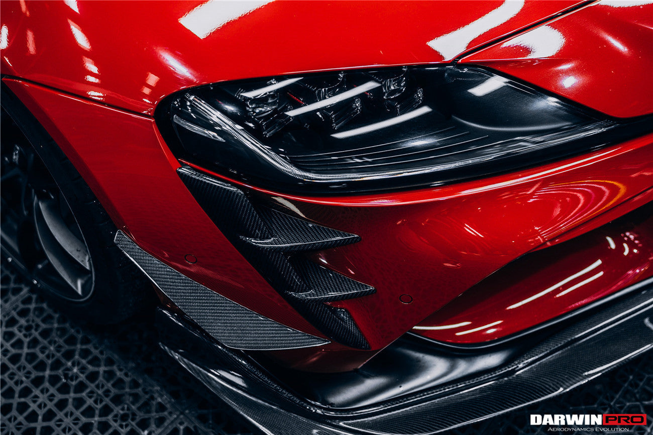 2019-UP Toyota GR Supra (J29/DB) A90 A91 BKSS Style Carbon Fiber Front Bumper Vents - DarwinPRO Aerodynamics
