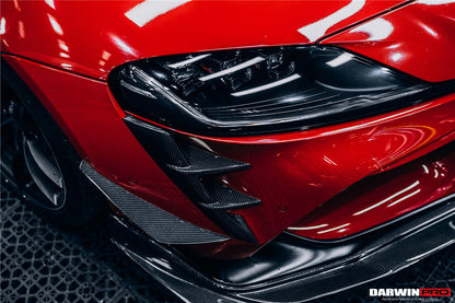 2019-UP Toyota GR Supra (J29/DB) A90 A91 BKSS Style Carbon Fiber Front Canards - DarwinPRO Aerodynamics