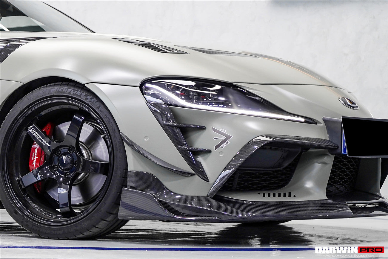 2019-UP Toyota GR Supra (J29/DB) A90 A91 BKSS Style Carbon Fiber Front Lip - DarwinPRO Aerodynamics
