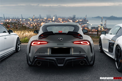 2019-UP Toyota GR Supra (J29/DB) A90 A91 BKSS Style Carbon Fiber Trunk Spoiler w/ LED Light - DarwinPRO Aerodynamics