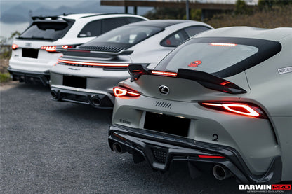 2019-UP Toyota GR Supra (J29/DB) A90 A91 BKSS Style Carbon Fiber Trunk Spoiler w/ LED Light - DarwinPRO Aerodynamics