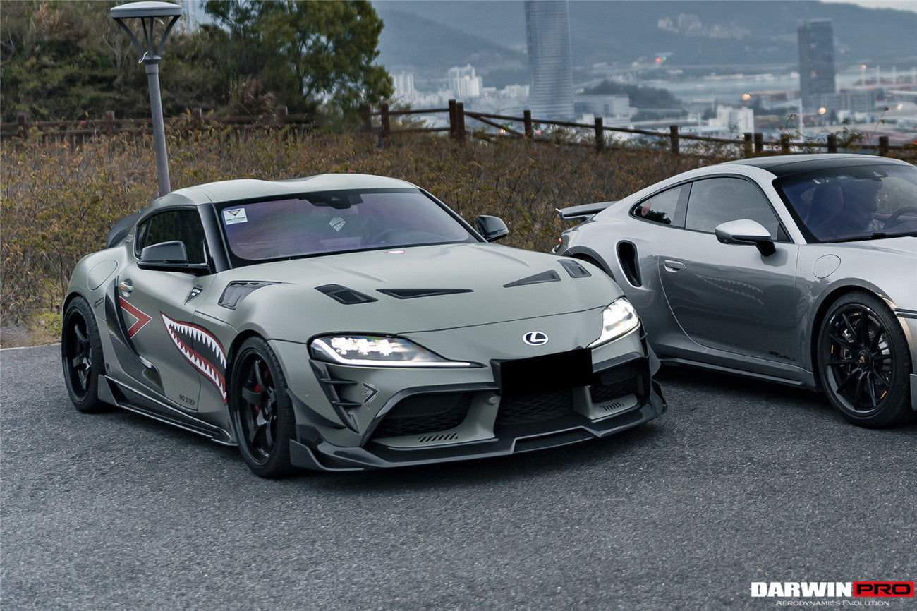 2019-UP Toyota GR Supra (J29/DB) A90 A91 BKSS Style Carbon Fiber Side Skirts - DarwinPRO Aerodynamics