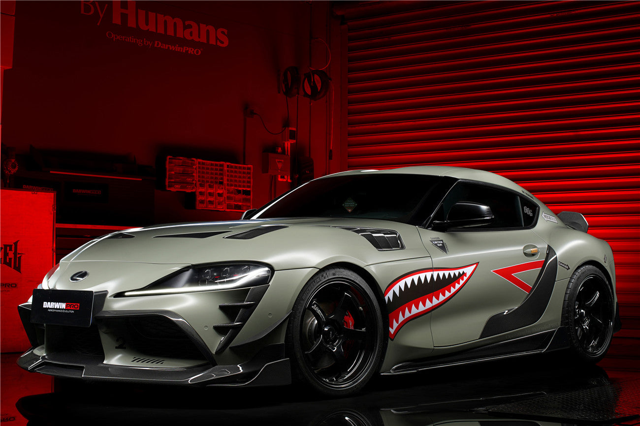 2019-UP Toyota GR Supra (J29/DB) A90 A91 BKSS Style Carbon Fiber Side Skirts - DarwinPRO Aerodynamics