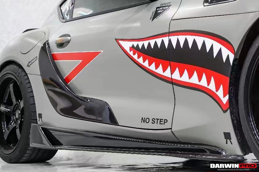 2019-UP Toyota GR Supra (J29/DB) A90 A91 OEM Style Carbon Fiber Door Penal Garnish Trim Replacement - DarwinPRO Aerodynamics
