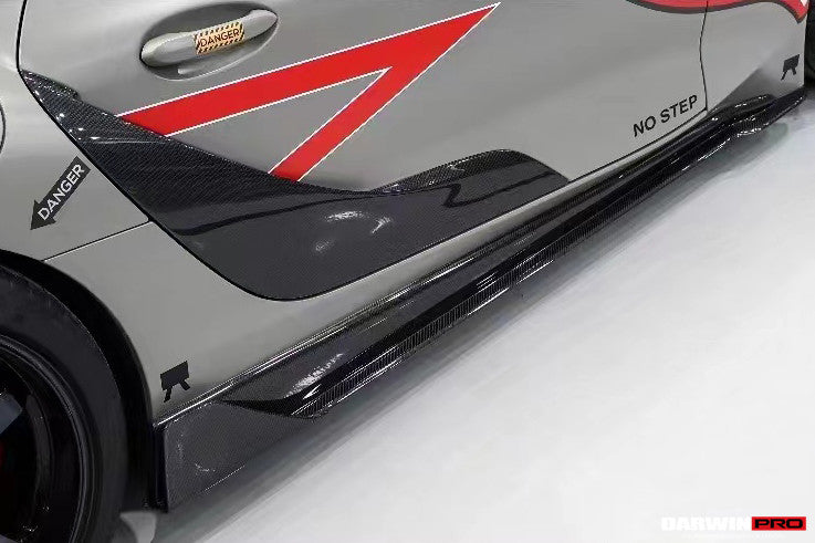 2019-UP Toyota GR Supra (J29/DB) A90 A91 BKSS Style Carbon Fiber Side Skirts - DarwinPRO Aerodynamics