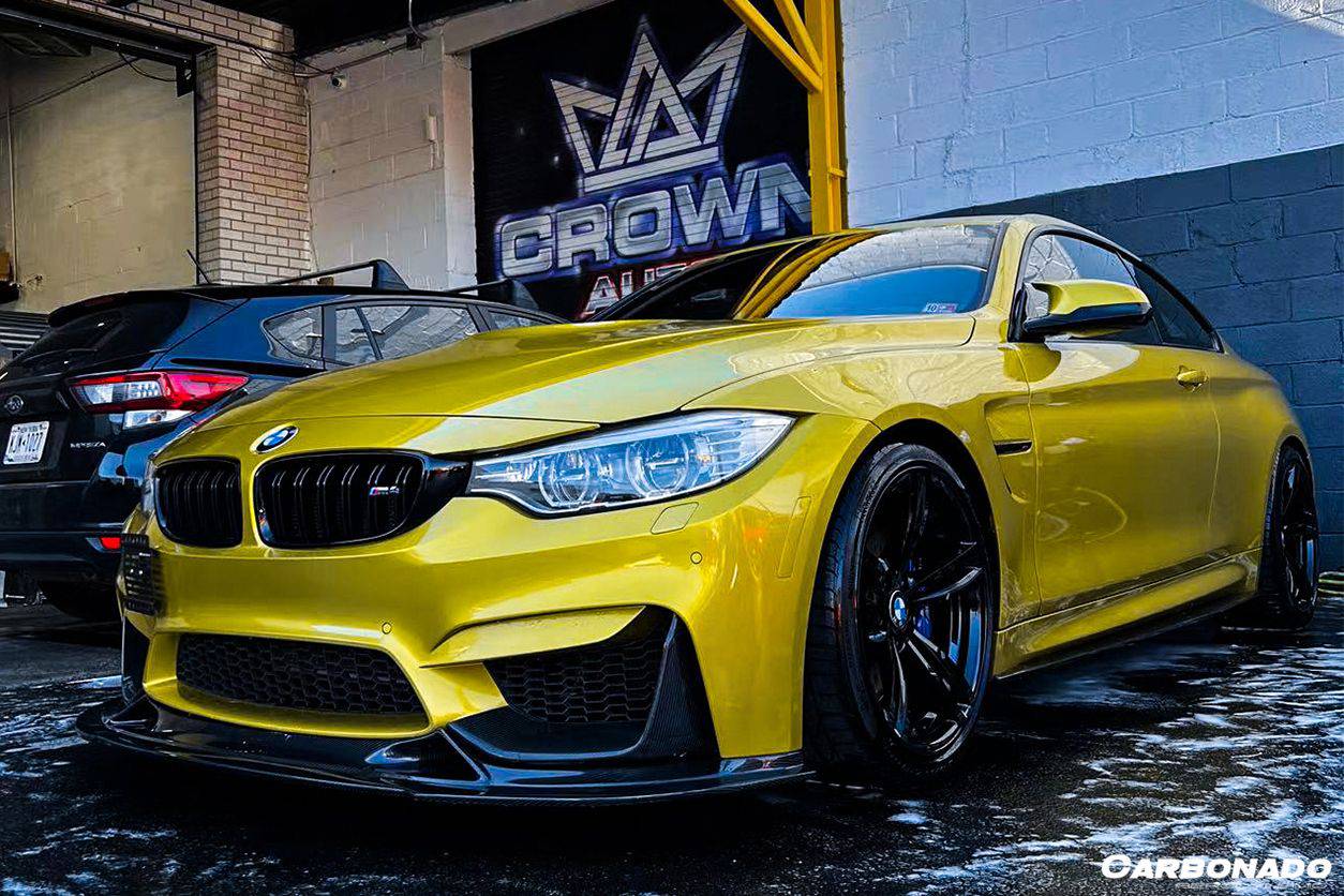 2014-2020 BMW M3 F80 M4 F82 BS Style Carbon Fiber Front Lip - Carbonado Aero