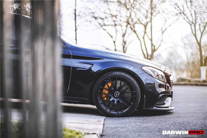 2015-2021 Mercedes Benz W205 C63/S AMG Sedan BKSS Style Carbon Fiber Front Lip - DarwinPRO Aerodynamics