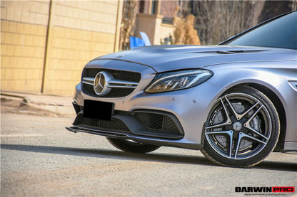 2015-2021 Mercedes Benz W205 C63/S AMG Carbon Fiber Front Canards - DarwinPRO Aerodynamics