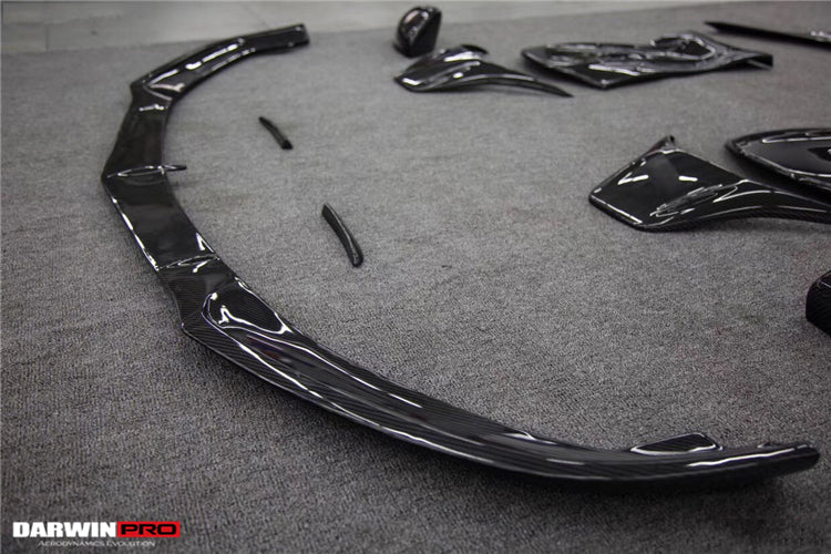 2015-2021 Mercedes Benz W205 C63/S AMG Sedan BKSS Style Carbon Fiber Front Lip - DarwinPRO Aerodynamics