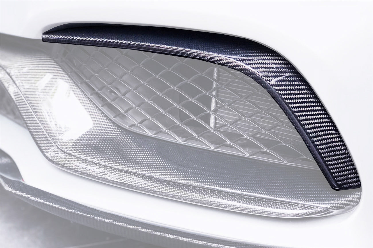 2015-2021 Mercedes Benz W205 C63&S AMG Carbon Fiber Front Canards - DarwinPRO Aerodynamics