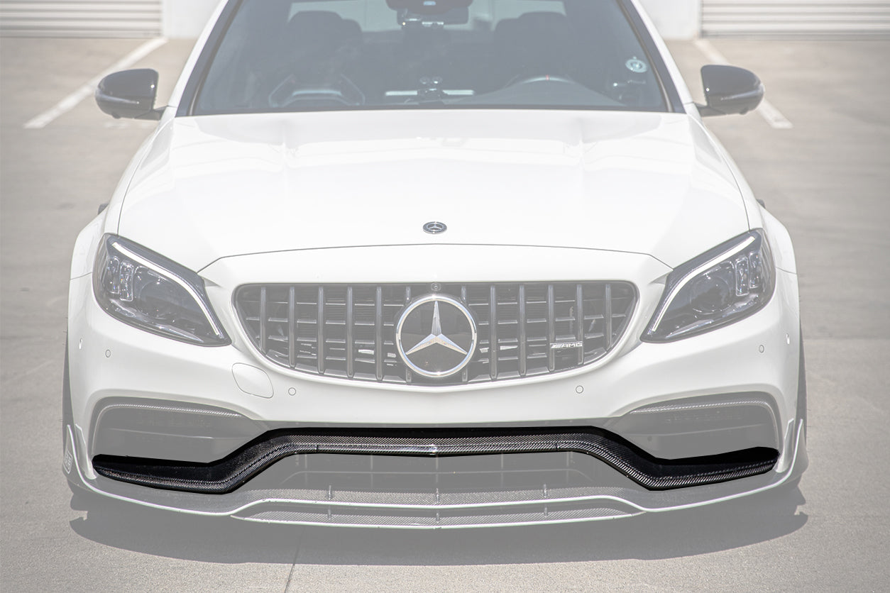 2015-2021 Mercedes Benz W205 C63&S AMG Carbon Fiber Front Bumper Trim Set (4pcs) - DarwinPRO Aerodynamics