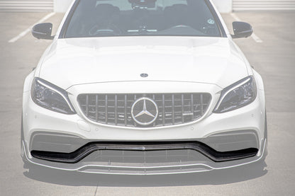 2015-2021 Mercedes Benz W205 C63&S AMG Carbon Fiber Front Bumper Trim Set (4pcs) - DarwinPRO Aerodynamics