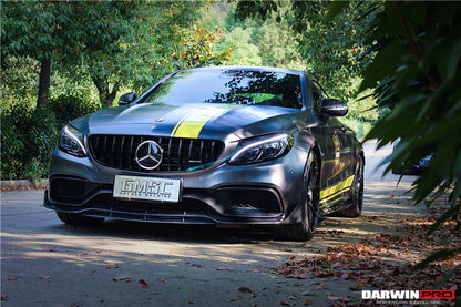 2015-2021 Mercedes Benz W205 C63/S AMG Carbon Fiber Front Canards - DarwinPRO Aerodynamics