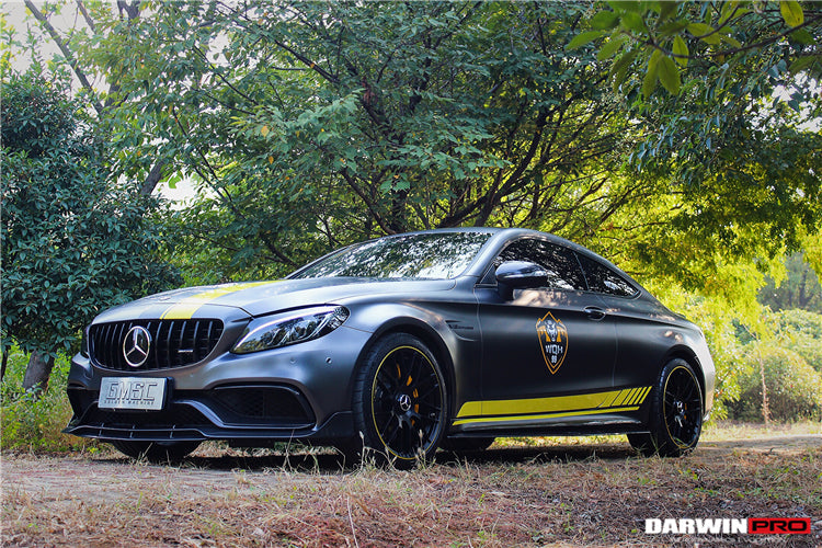 2015-2021 Mercedes Benz W205 C63/S AMG Carbon Fiber Front Canards - DarwinPRO Aerodynamics