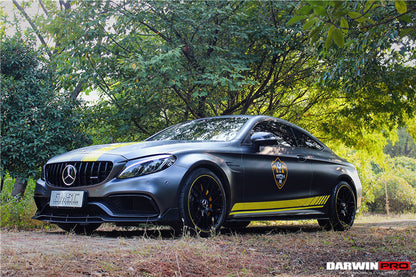 2015-2021 Mercedes Benz W205 C63/S AMG Carbon Fiber Front Canards - DarwinPRO Aerodynamics