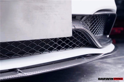 2015-2021 Mercedes Benz W205 C63/S AMG Carbon Fiber Front Bumper Trim Set (4pcs) - DarwinPRO Aerodynamics