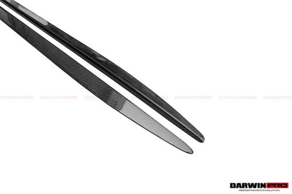 2015-2021 Mercedes Benz W205 C63/S AMG Sedan Carbon Fiber Side Skirts Extension - DarwinPRO Aerodynamics