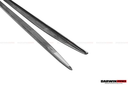2015-2021 Mercedes Benz W205 C63/S AMG Sedan Carbon Fiber Side Skirts Extension - DarwinPRO Aerodynamics