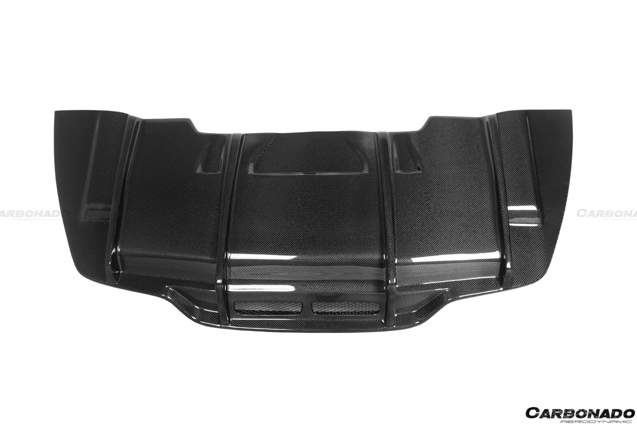 2015-2021 Mercedes Benz W205 C63/S AMG Sedan PS Style Rear Diffuser - Carbonado