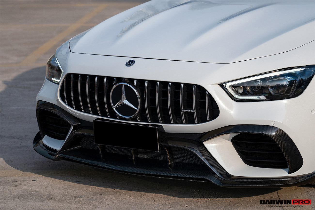 2019+ Mercedes Benz AMG GT63/S 4Door Coupe X290 Carbon Fiber Front Canards - DarwinPRO Aerodynamics