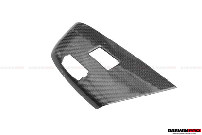 2013-2019 Corvette C7 Z06 Grandsport Dry Carbon Fiber Interior passenger Window Switch Side Armrest Panel cover Trim - Carbonado Aero